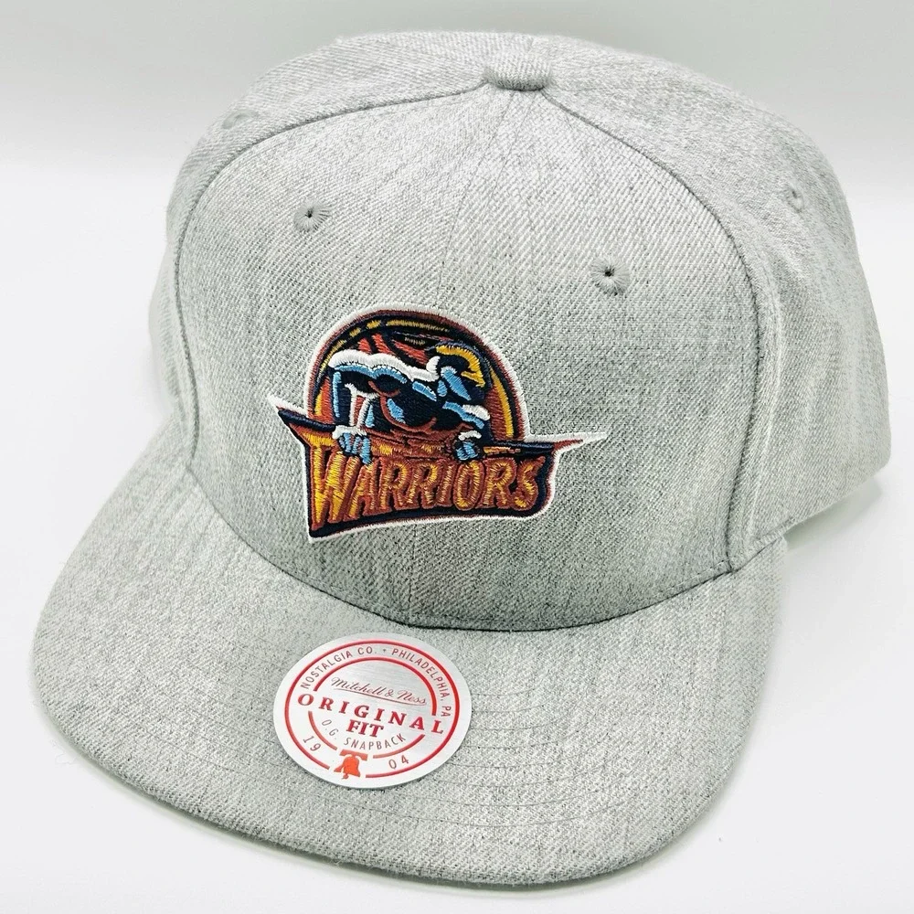 Golden State Warriors Mitchell & Ness Heather Hat Cap Snapback Adjustable NBA